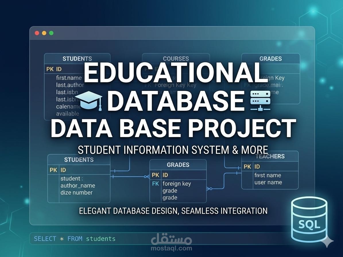 تصميم وهيكلة قواعد البيانات لنظم الإدارة التعليمية (Educational Management System)