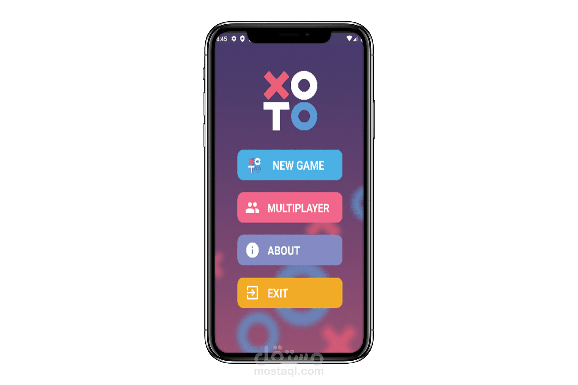 تطبيق لعبةTic Tac Toe Game