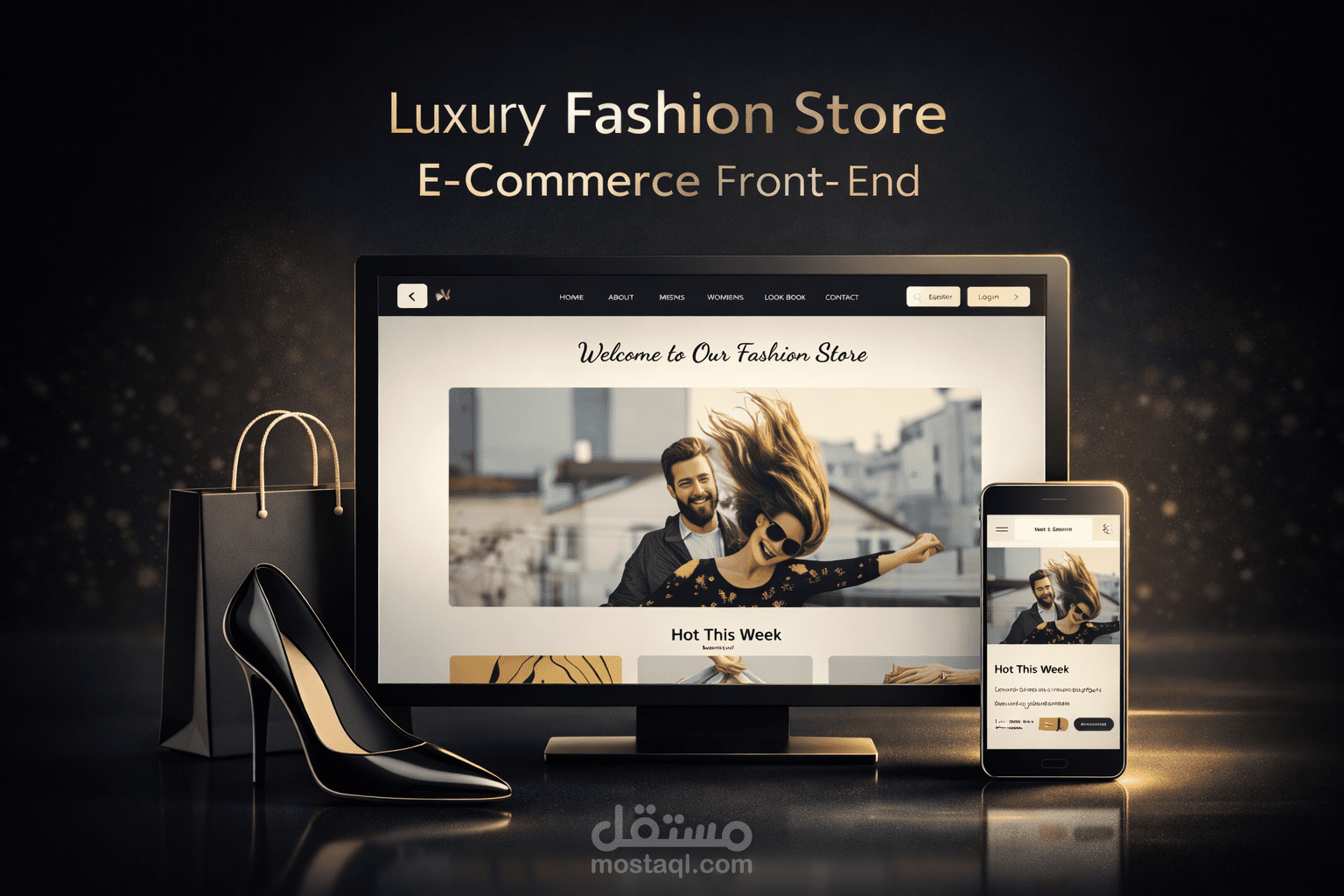 مشروع Fashion Store – واجهة متجر إلكتروني احترافية