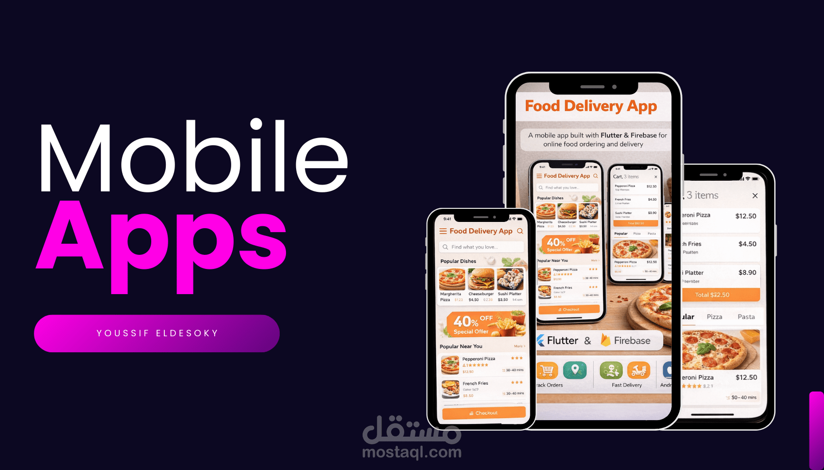 سأقوم بعمل تطبيق موبايل Flutter احترافي