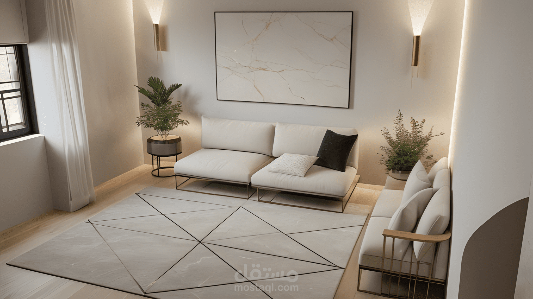 تصميم شقه سكنيه