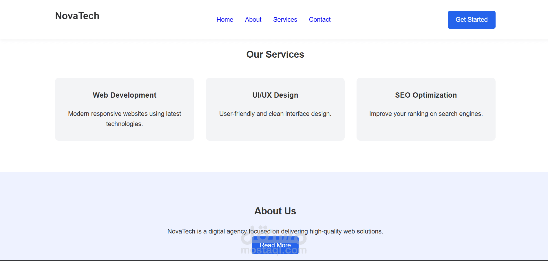 Front-End Website for Digital Agency | Responsive & Modern Design