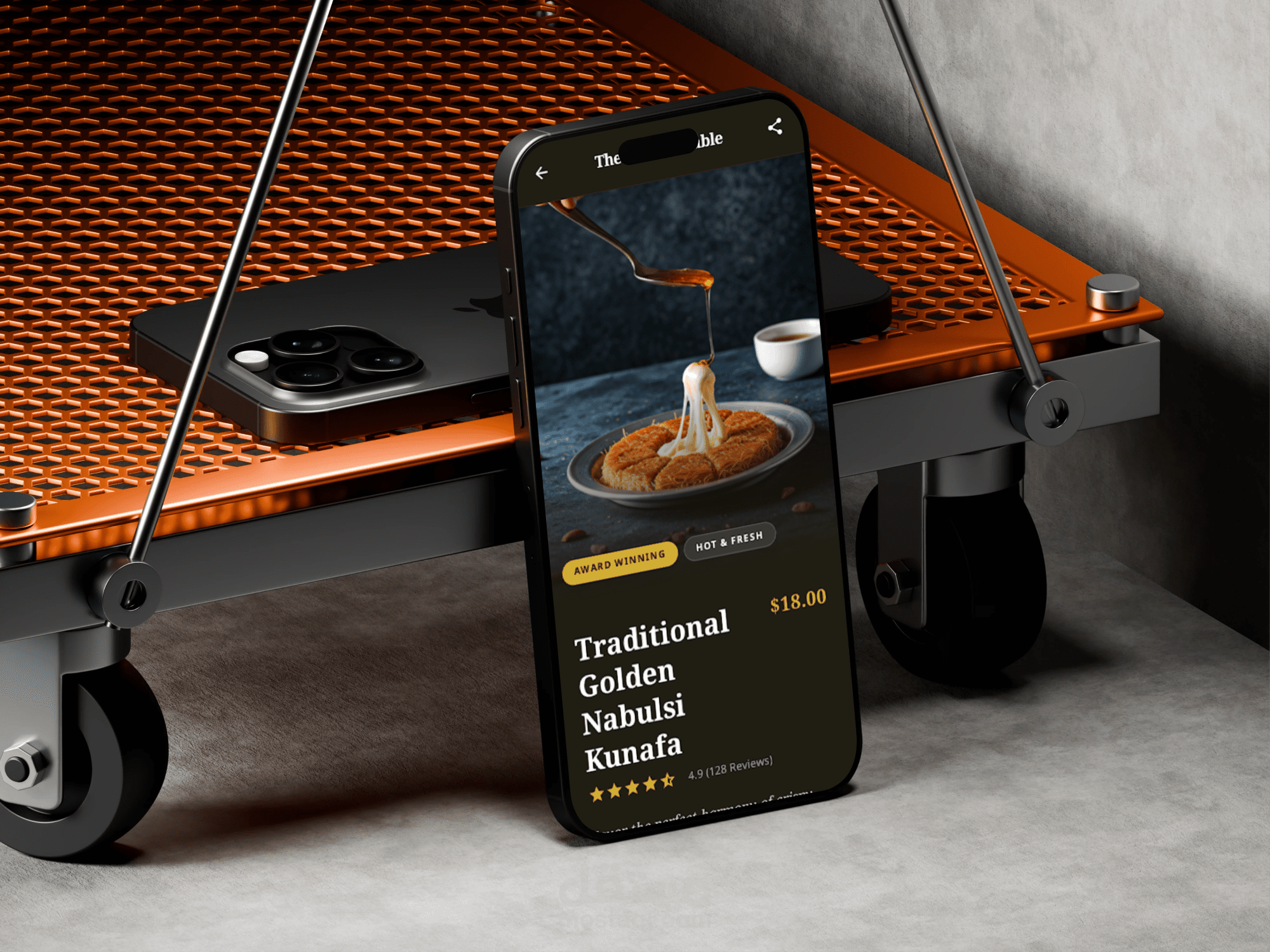 Luxury Food App Design: A Modern Heritage UI/UX Case Study