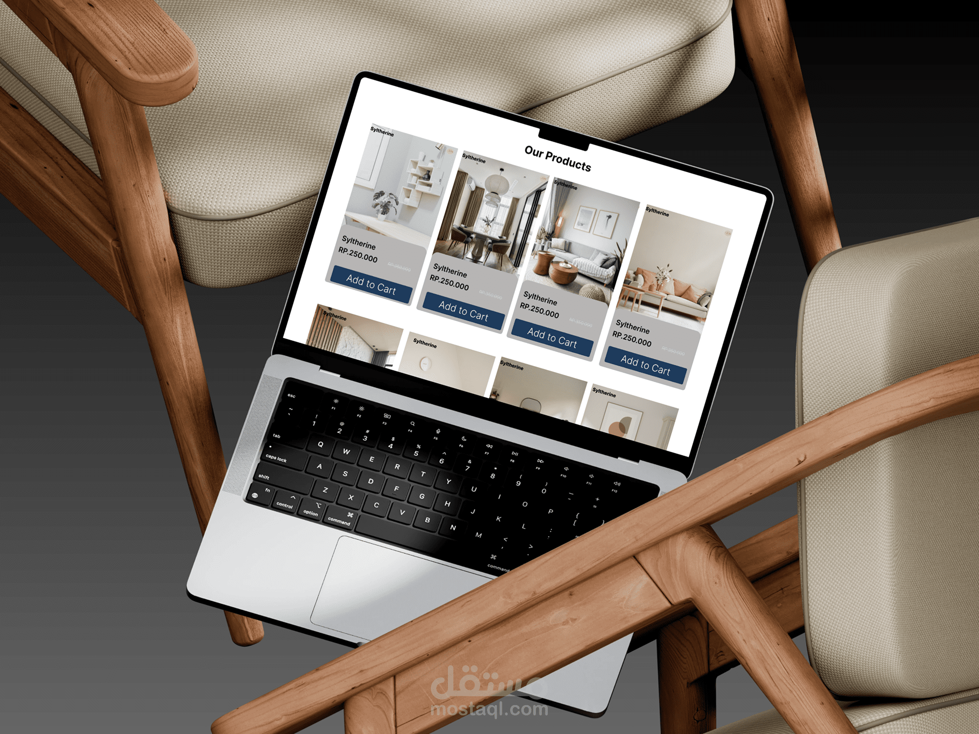 Furniture Landing Page UI Design