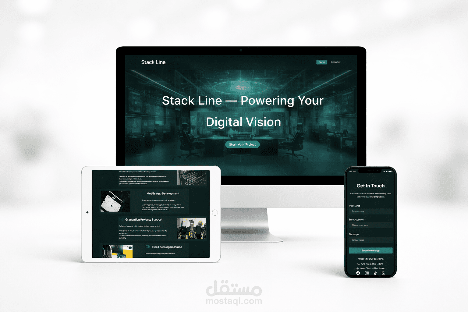 Stack Line Responsive Website Design