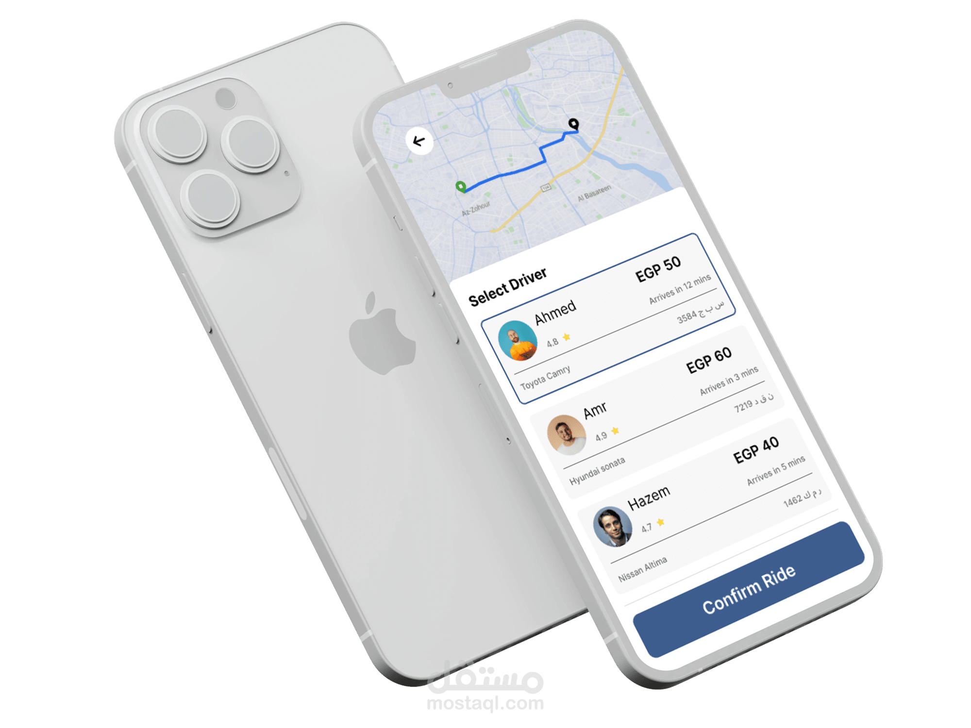 Transportation Mobile App UI/UX Design