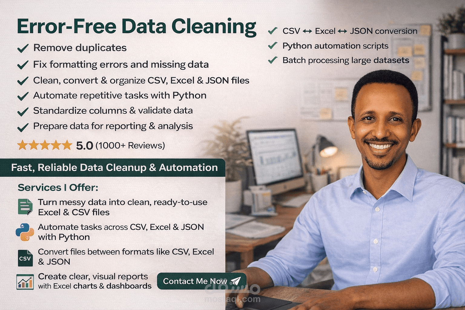 Excel Data Cleaning & Deduplication