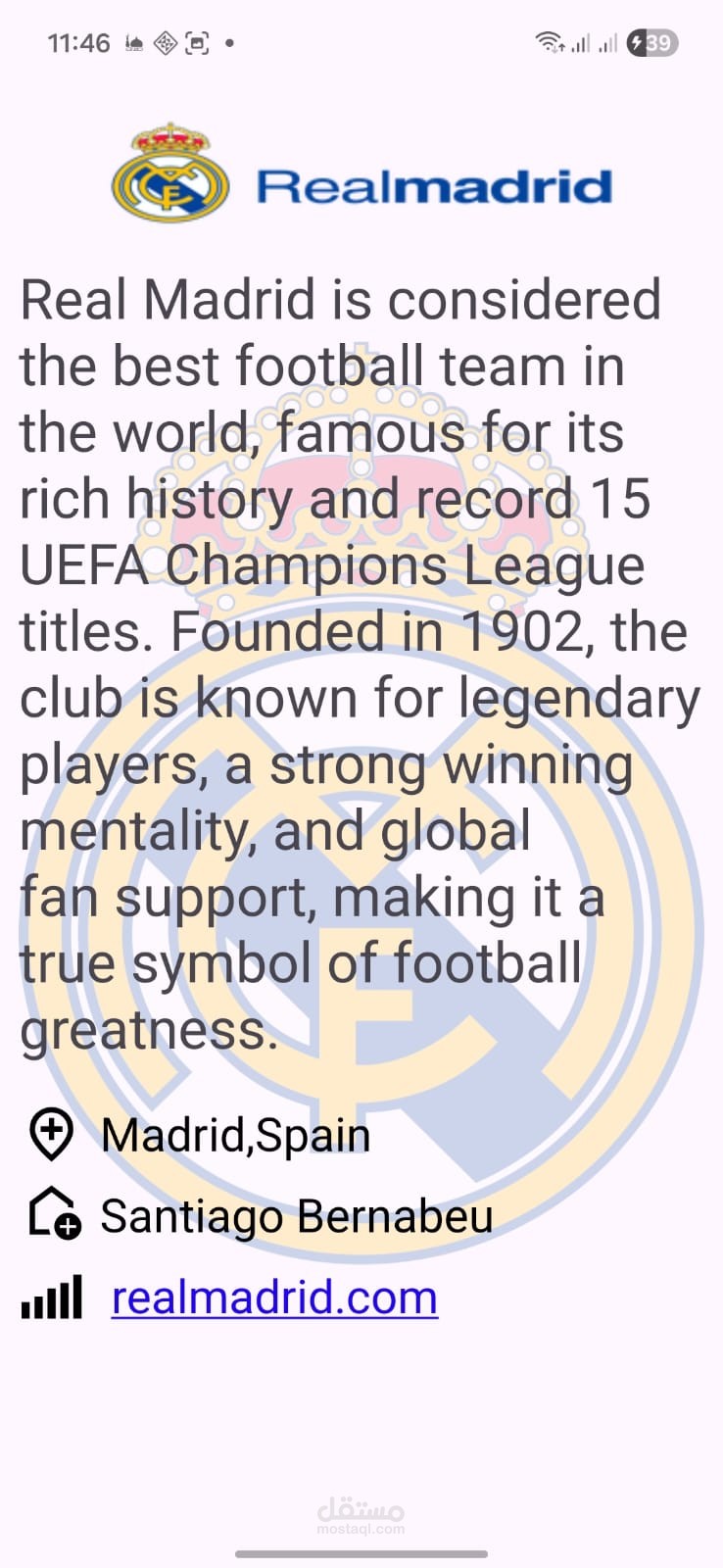 Real Madrid App