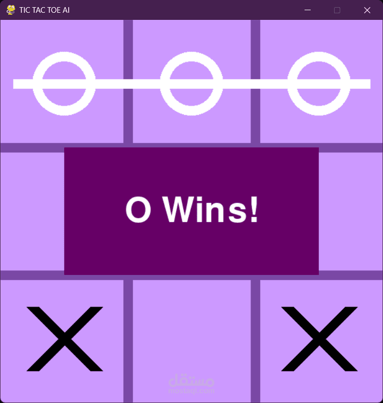 تطوير نظام ذكاء اصطناعي للعبة Tic Tac Toe باستخدام خوارزمية Minimax