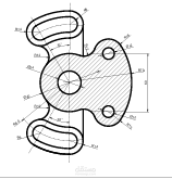 نموذج تصميم ميكانيكي دقيق (Mechanical Technical Drawing).