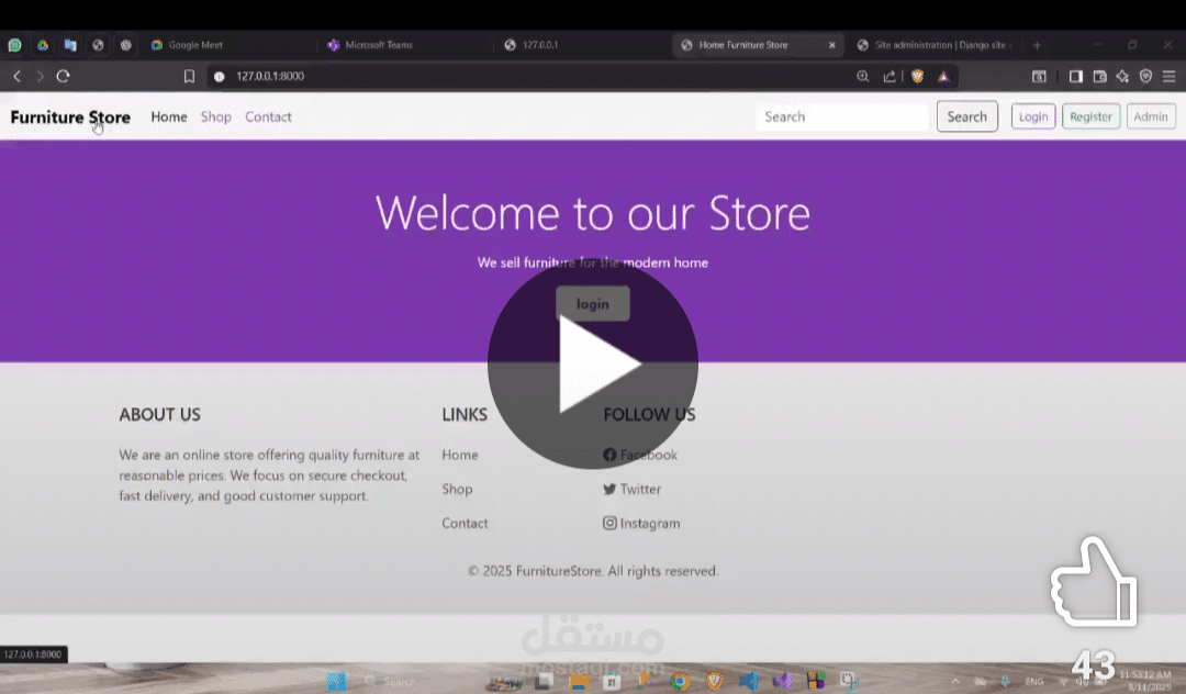 E-commerce Full stack using Django