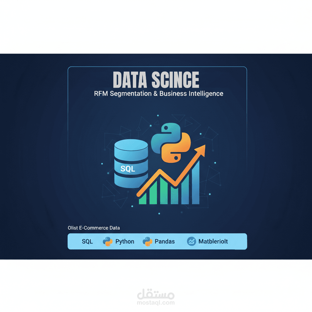 تحليل تجزئة العملاء باستخدام نموذج RFM على بيانات متجر Olist الإلكتروني