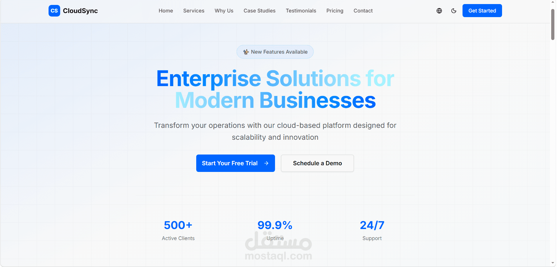 تصميم Landing Page احترافي متجاوب لمنتج أو خدمة