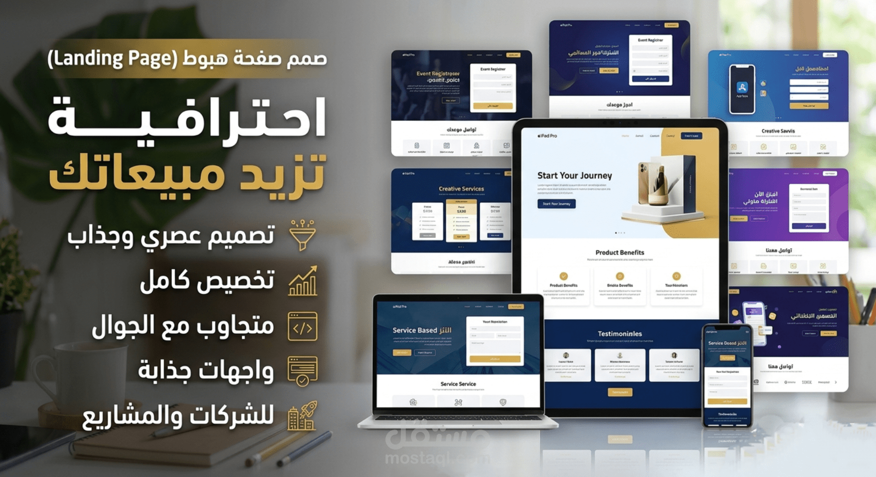 تصميم صفحة هبوط (Landing Page)