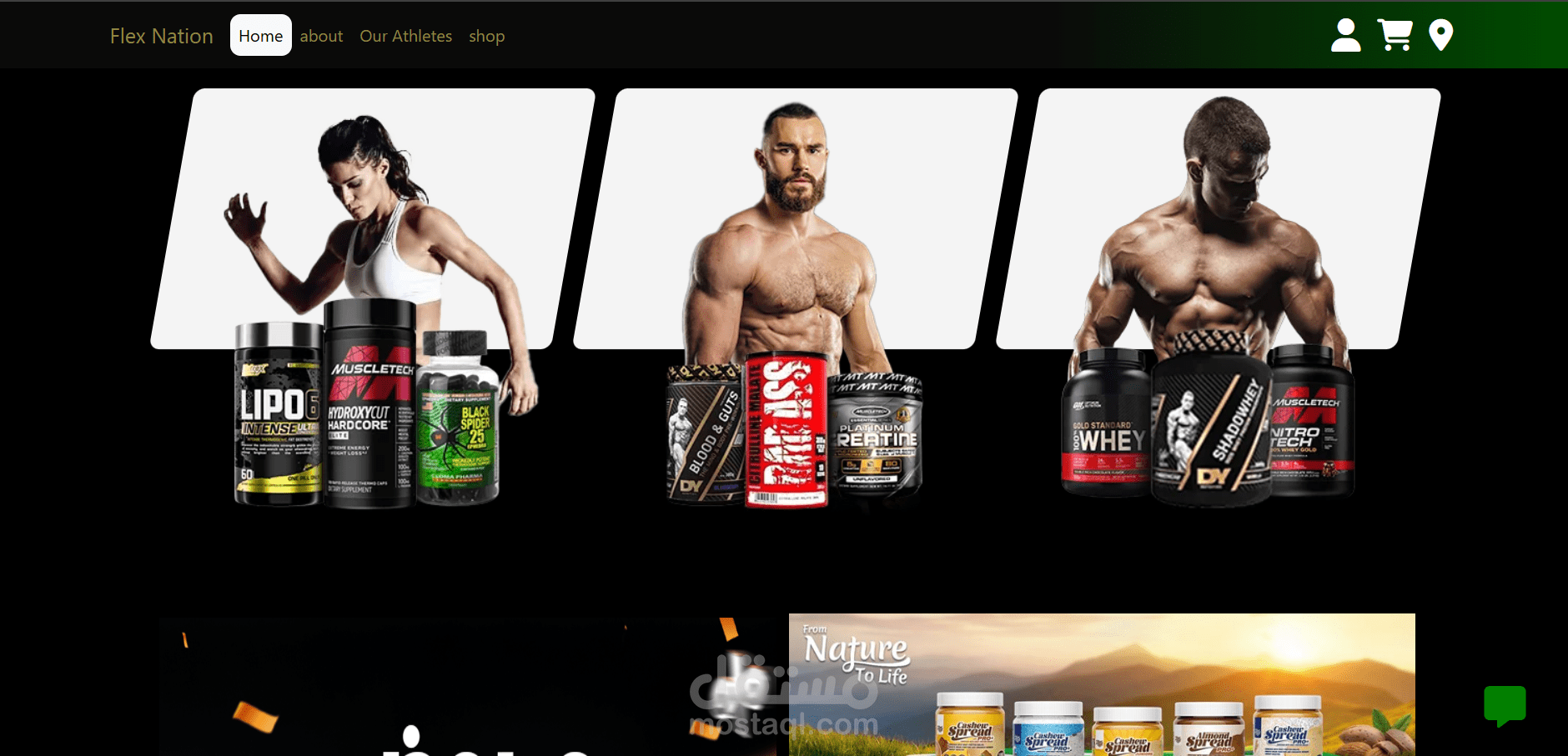 Flex Nation – منصة نادي رياضي تفاعلية