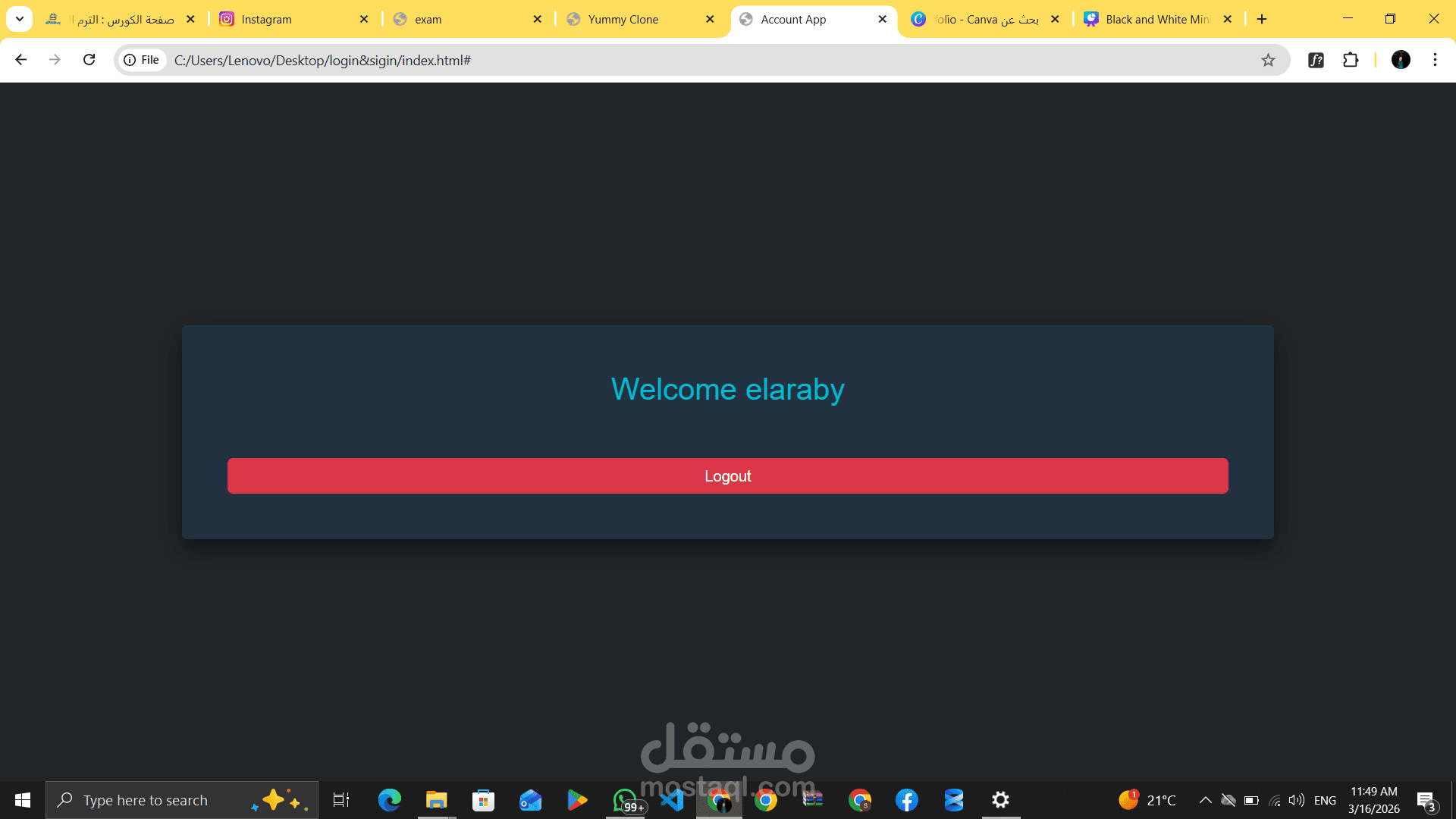 Login/Register System