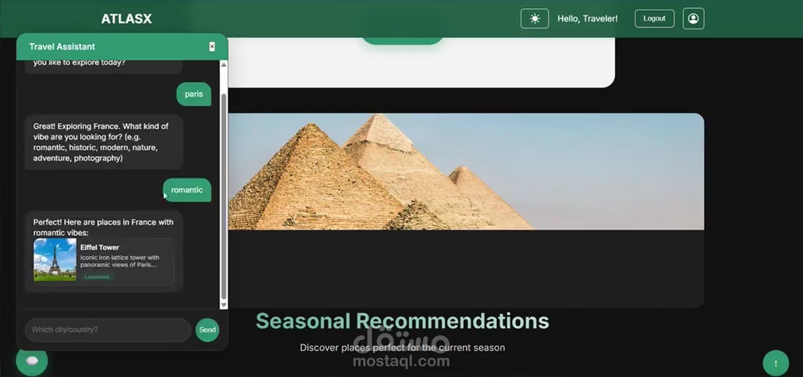 ATLASX - Full stack website