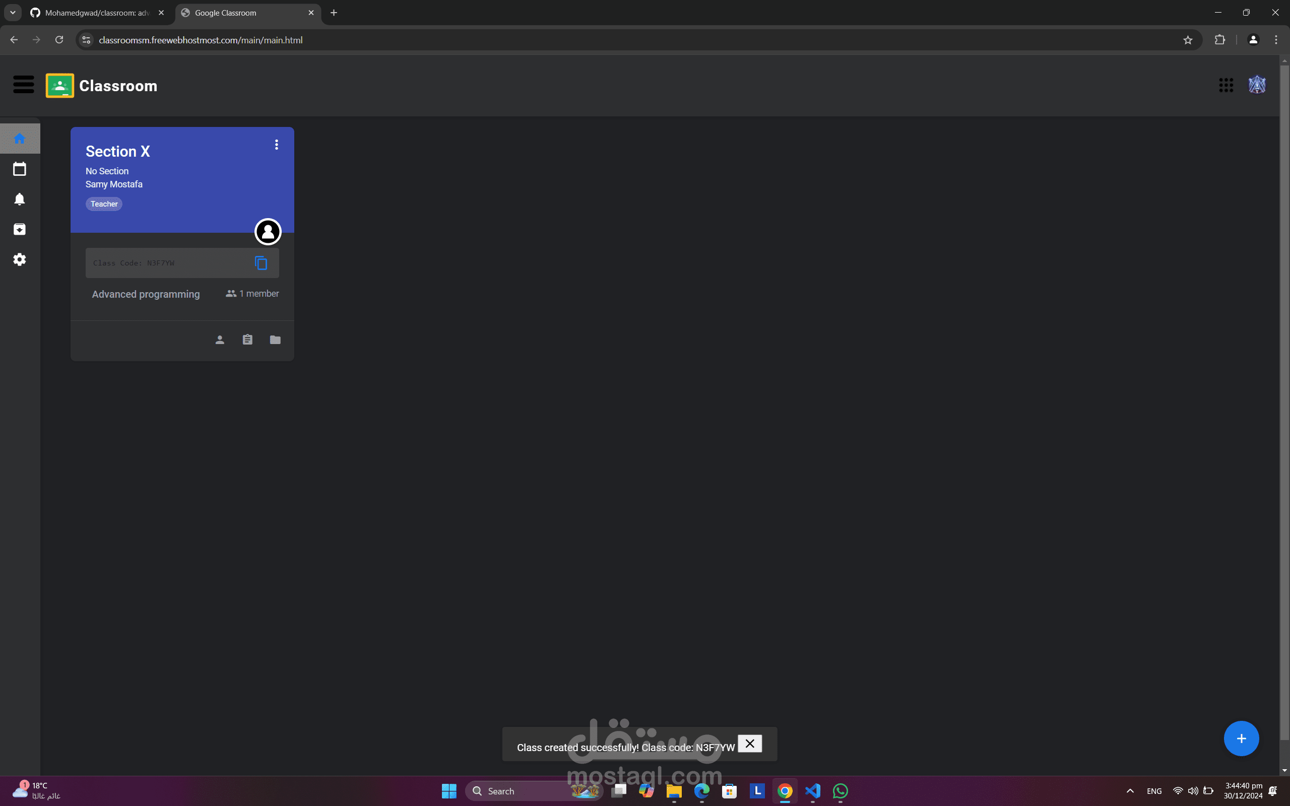 Google-ClassRoom-Clone
