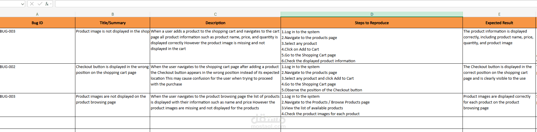 E-Commerce Website Bug Reporting & Defect Documentation