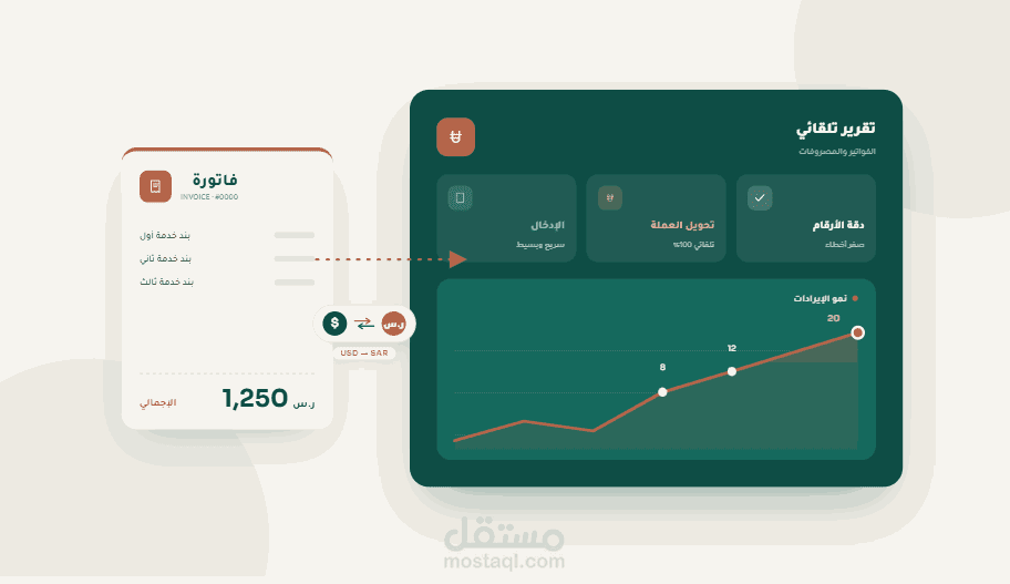 تحليل و تصميم نظام محاسبي متكامل (Excel/Google Sheets) لتتبع الفواتير والمصروفات وسداد القروض التمويلية