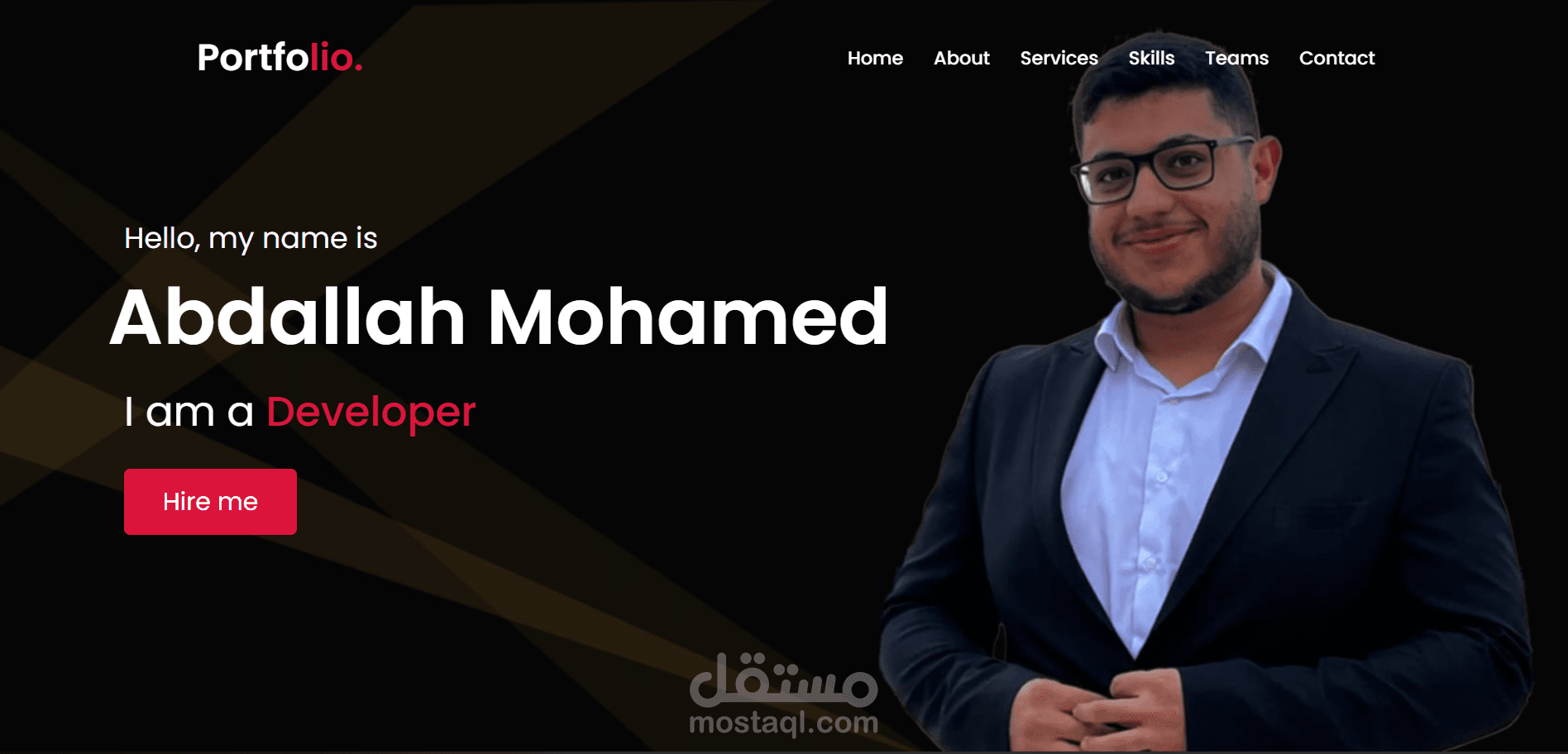 portfolio web page