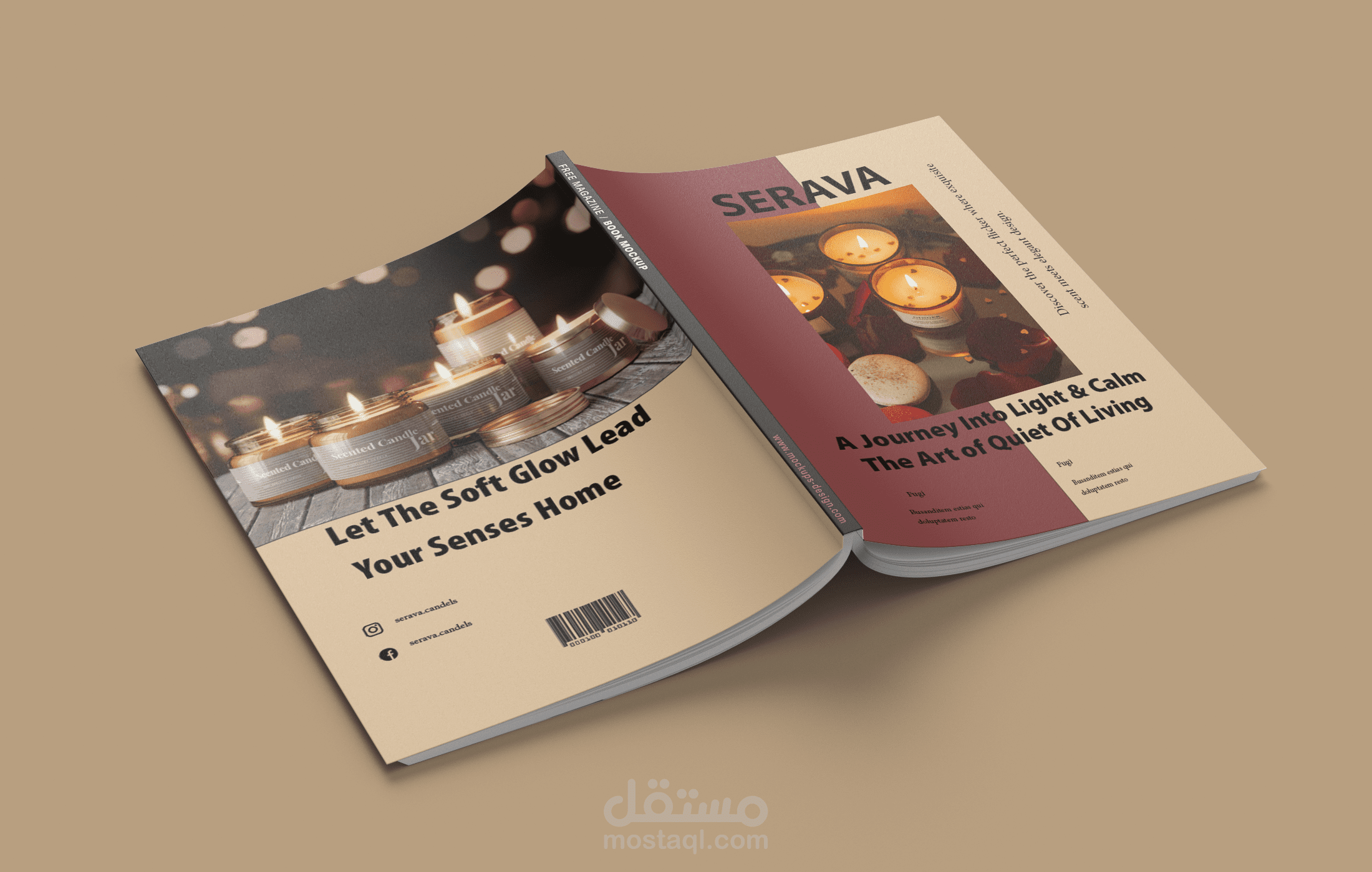تصميم مجلة براند (Brand Magazine) لمنتجات Serava