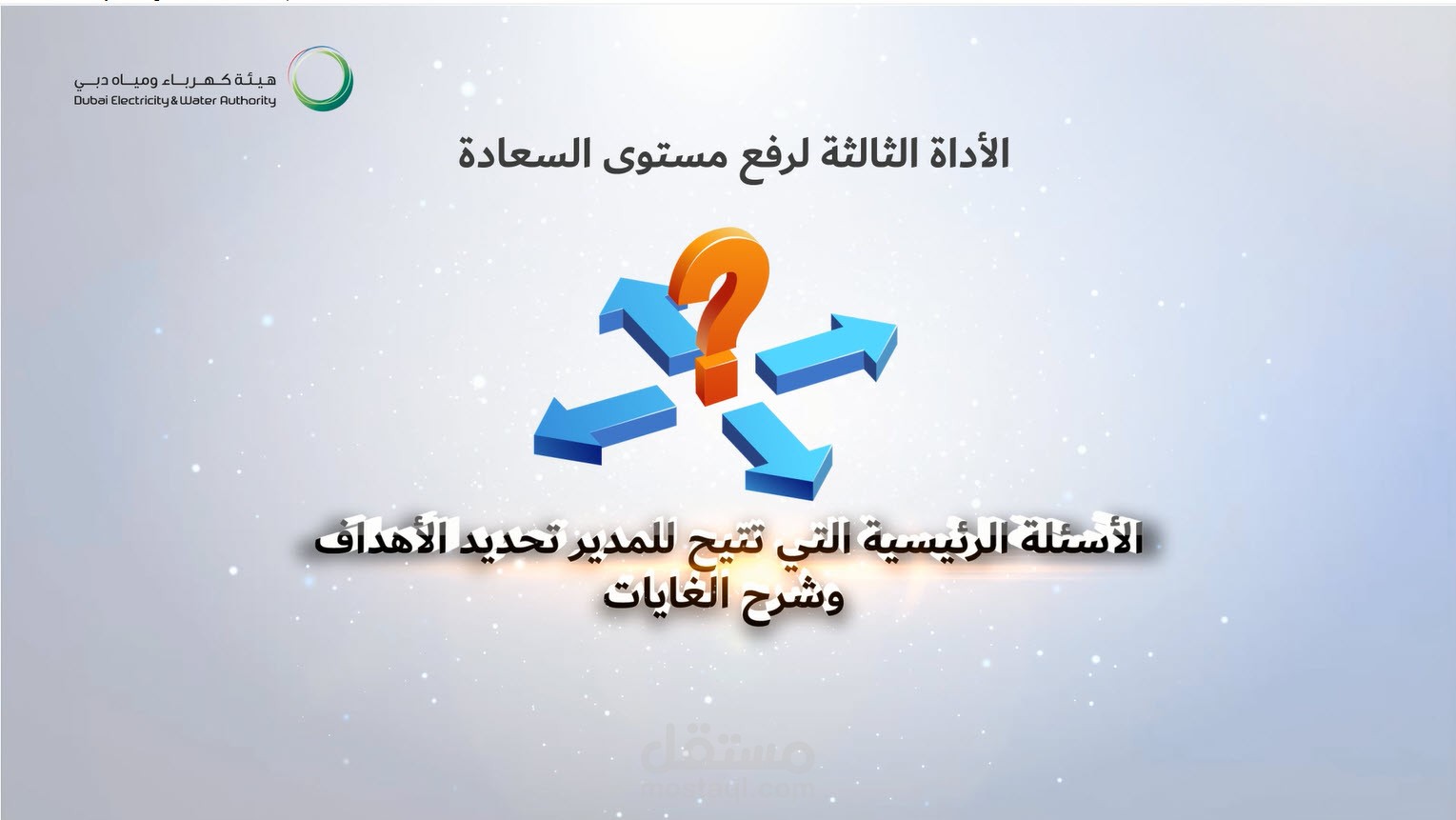 تطوير المحتوى التعليمي لهيئة كهرباء وميناء دبي