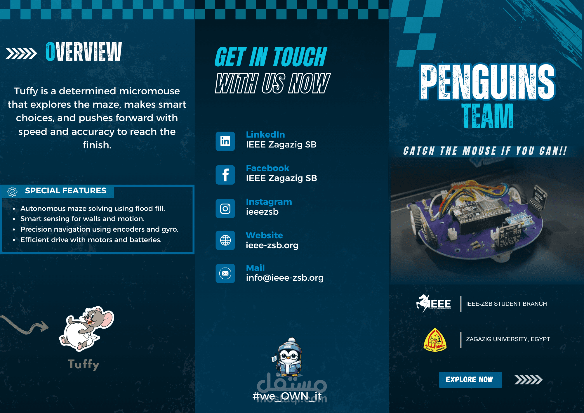 Brochure for micromouse competition
