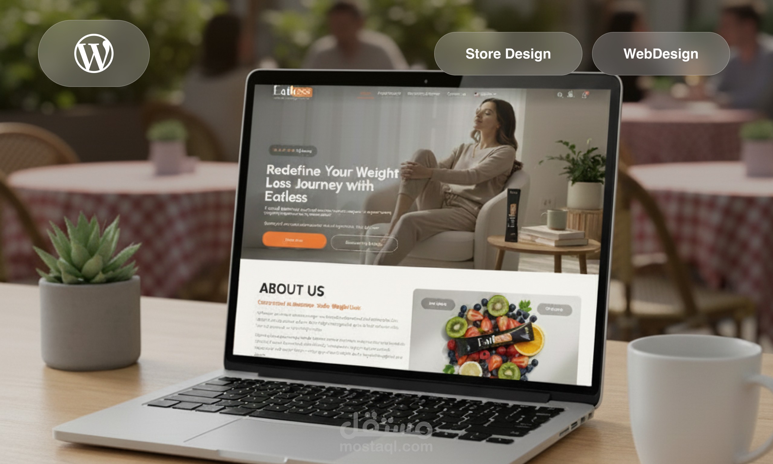 تصميم وانشاء موقع ومتجر علي wordpress
