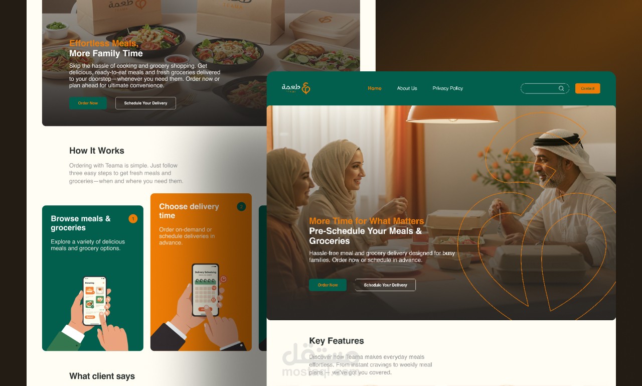 Teama – UX/UI Case Study for a Food Delivery Platform