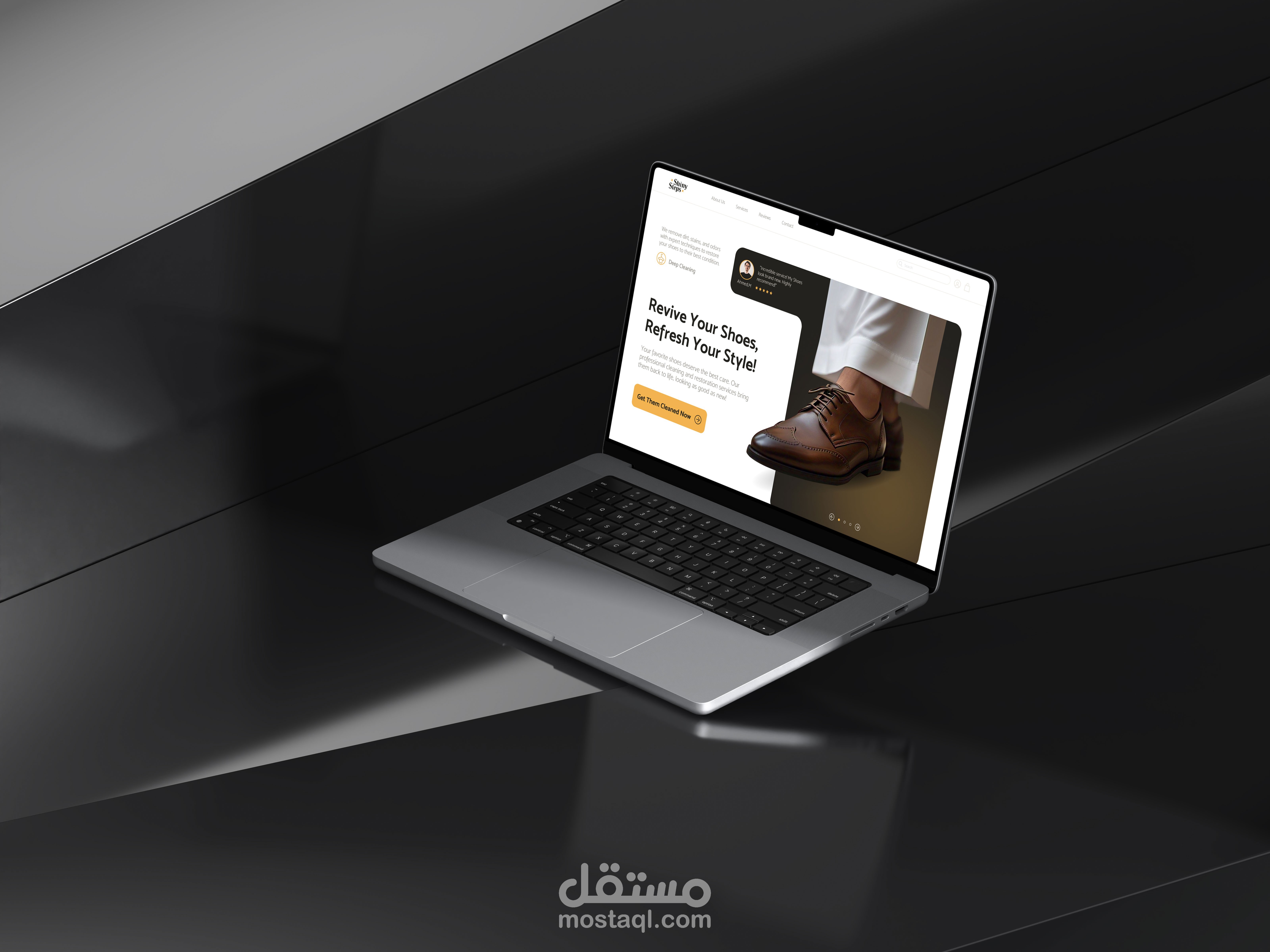 UI/UX for shoe cleaning website