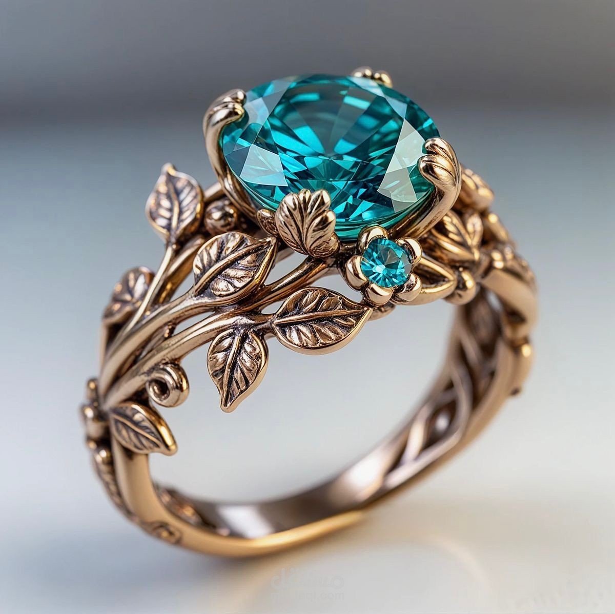 خاتم يجسد فخامة الطبيعة بتفاصيل ملكية