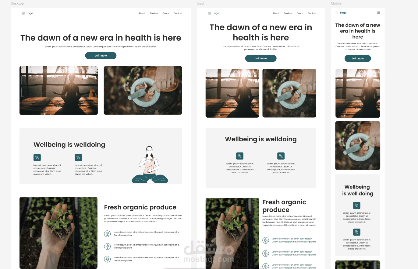 Minimalistic Responsive Landing Page