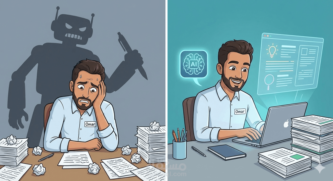 "عمر" وقلمه الذكي - من الخوف إلى السيطرة