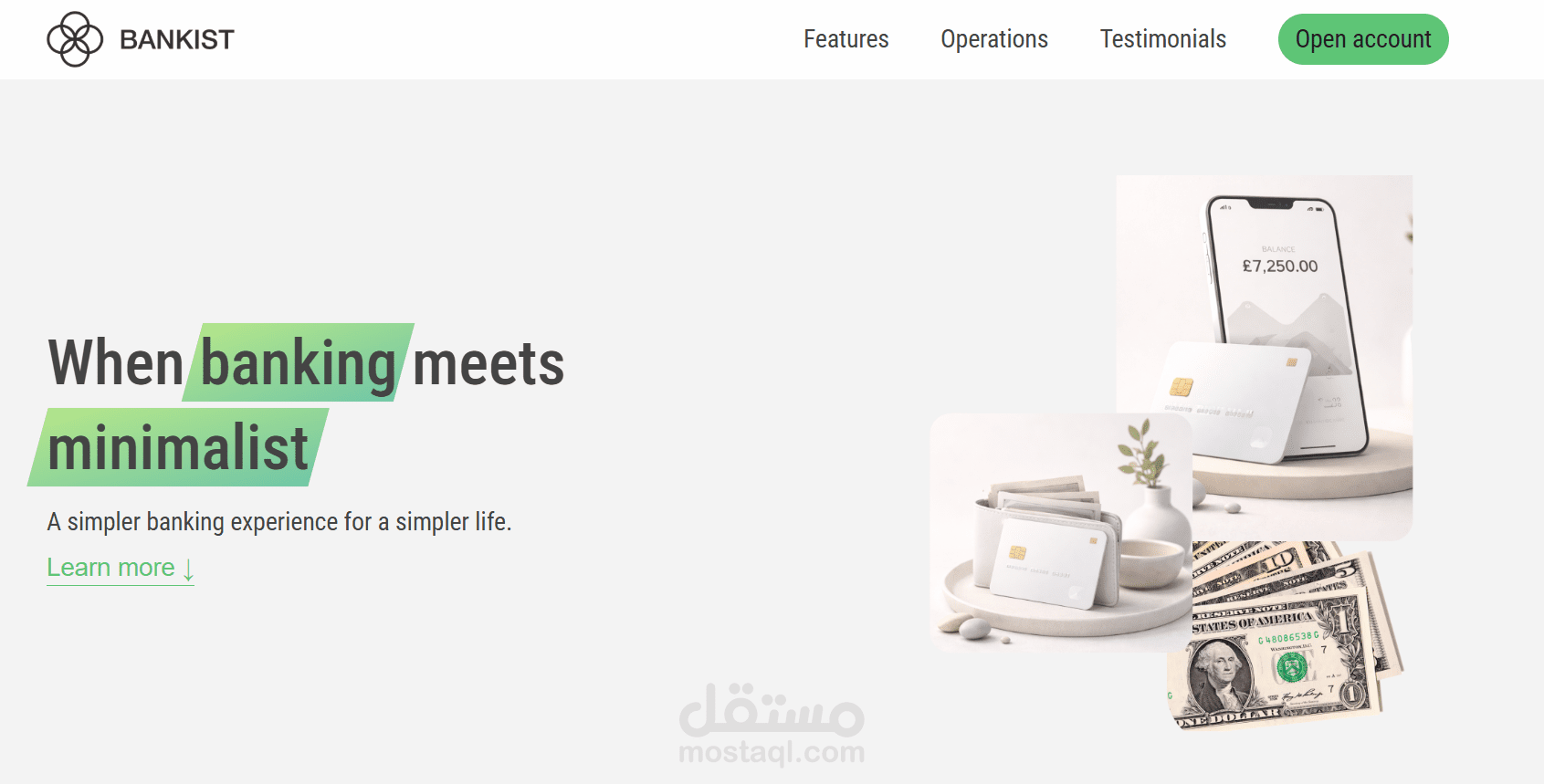 Bankist Marketing Landing Page – صفحة هبوط تسويقية متجاوبة