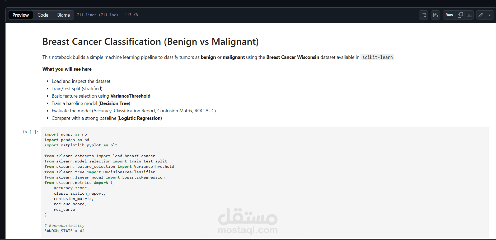Breast Cancer Classification