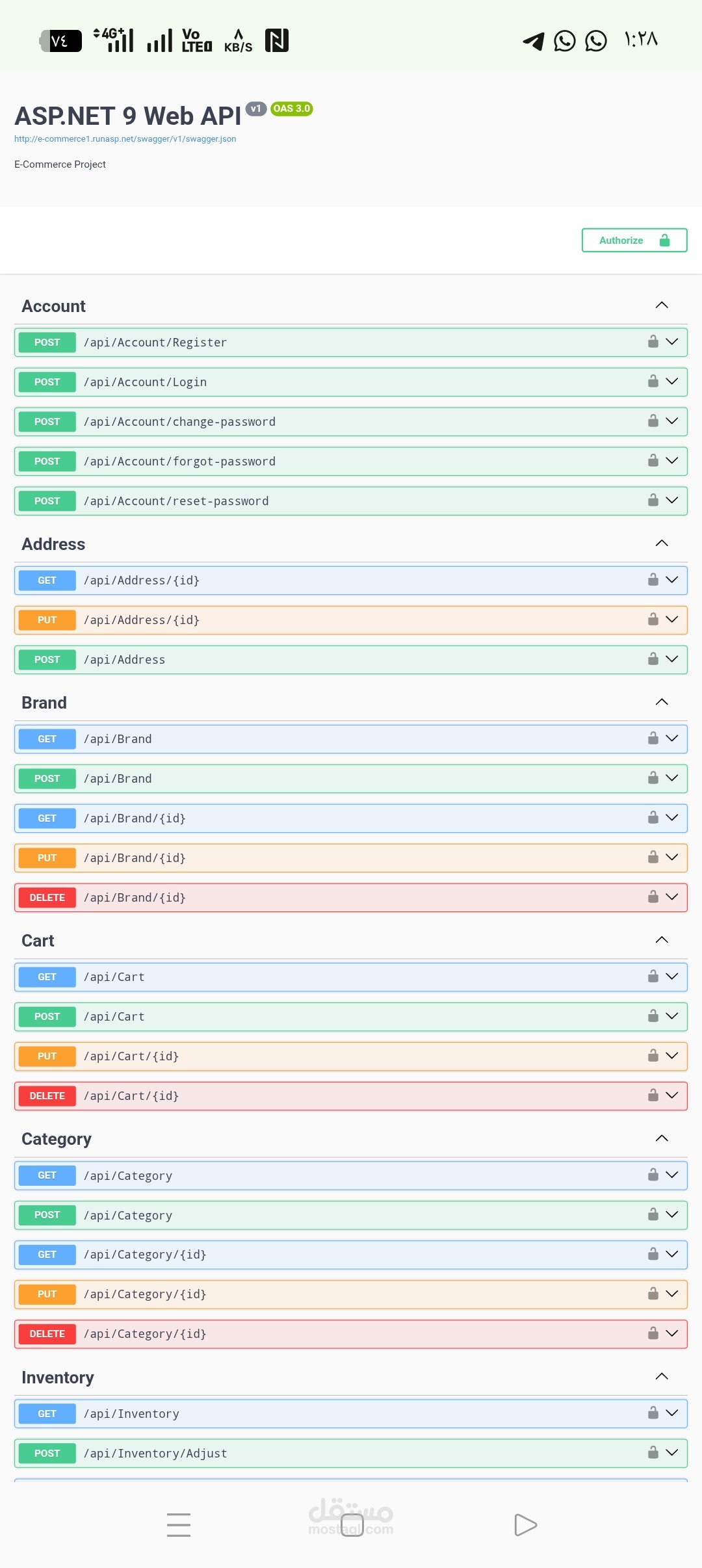 Restful Api (E-commerce)