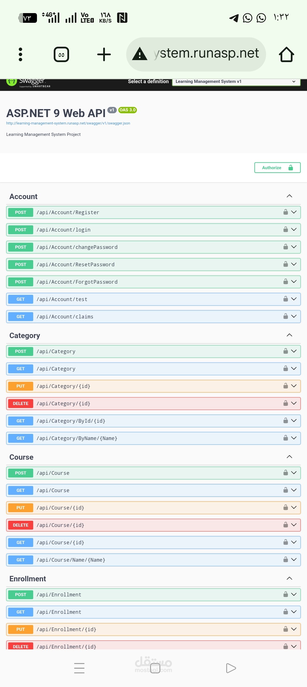 Learning Management System (restful Api)