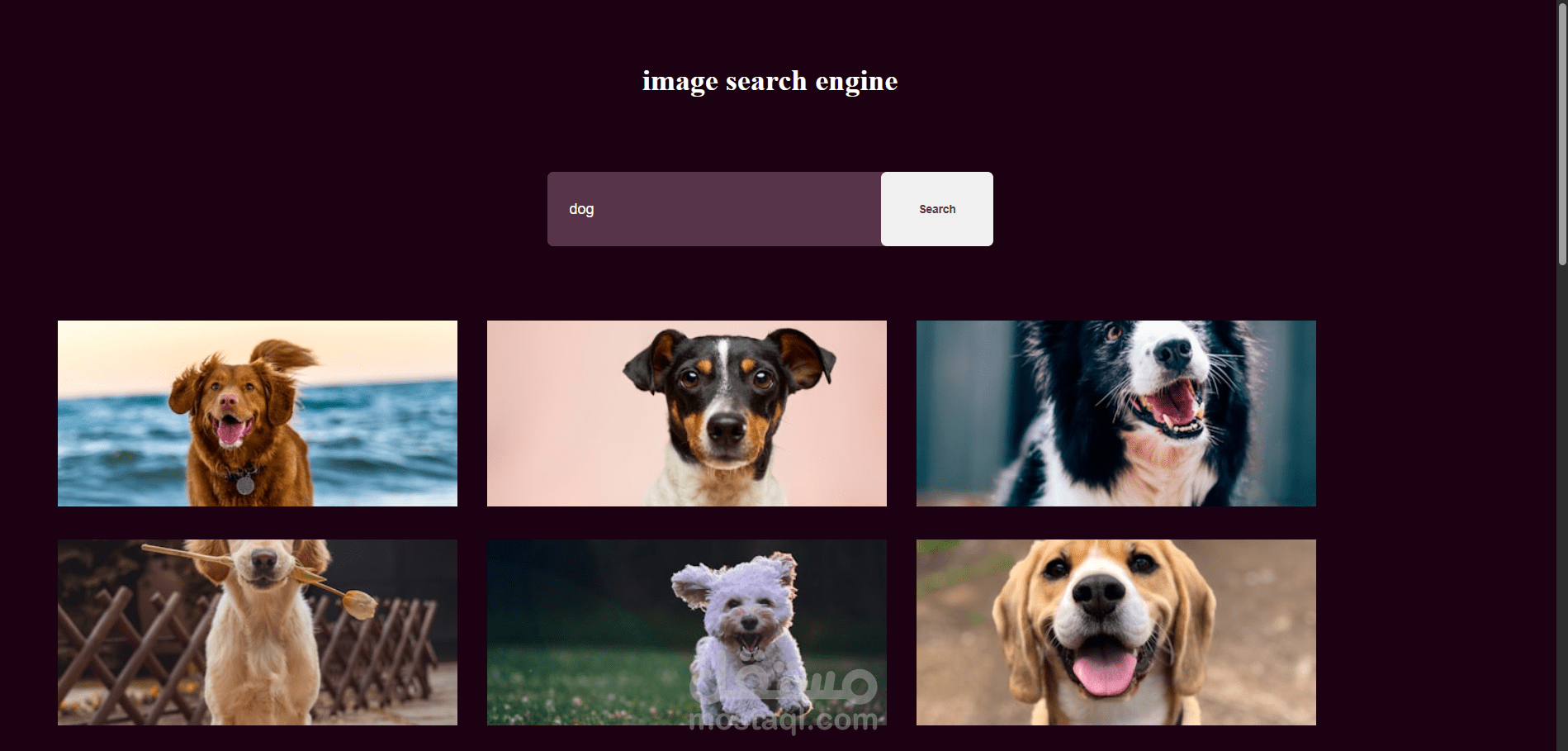Image Search Engine — Project Description Title: Image Search Engine Web App — HTML, CSS & JavaScript