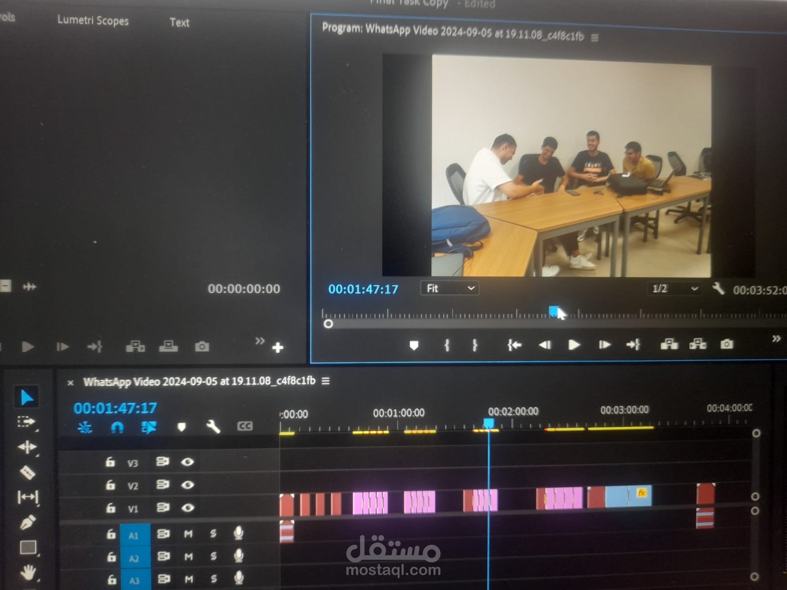 إنشاء فيديو والمونتاج الخاص به ل كرياتيفا بنى سويف