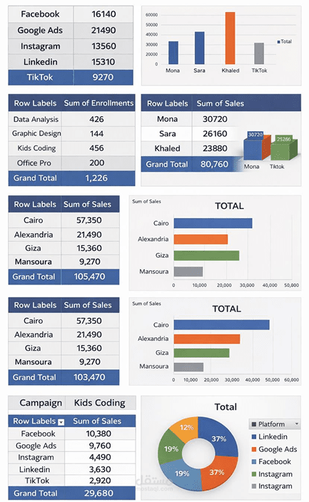 مشروع: Marketing & Sales Analysis Dashboard