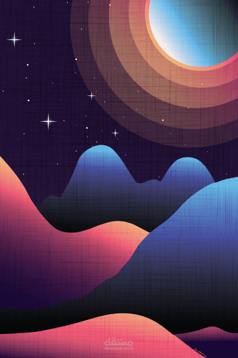 Landscape Poster Design – Printable Decorative Artwork