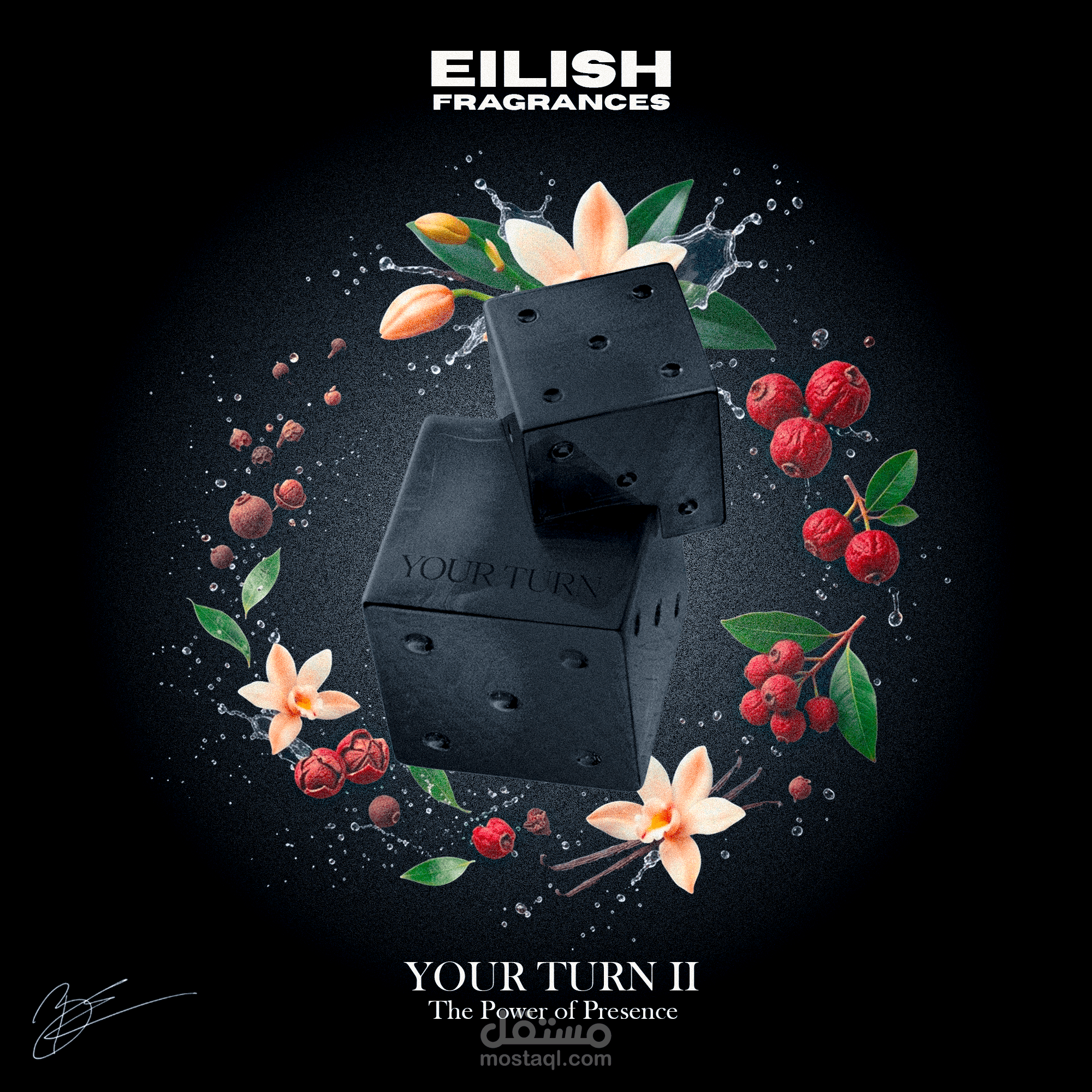 تصميم لعطر eilish