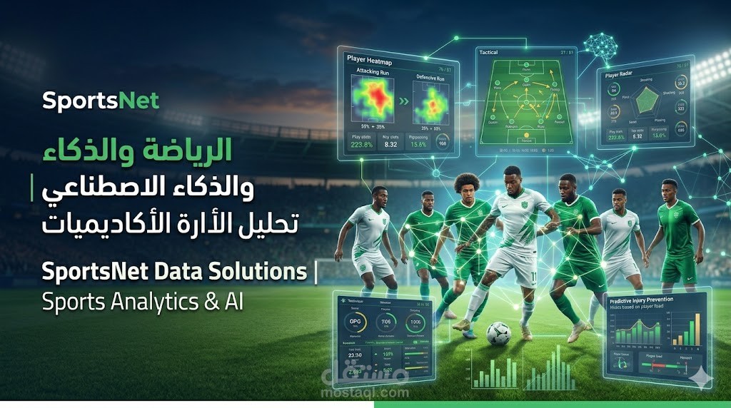 "SportsNet Data Solutions" - نظام ذكاء اصطناعي لتحليل أداء وتكتيك نادي كرة قدم