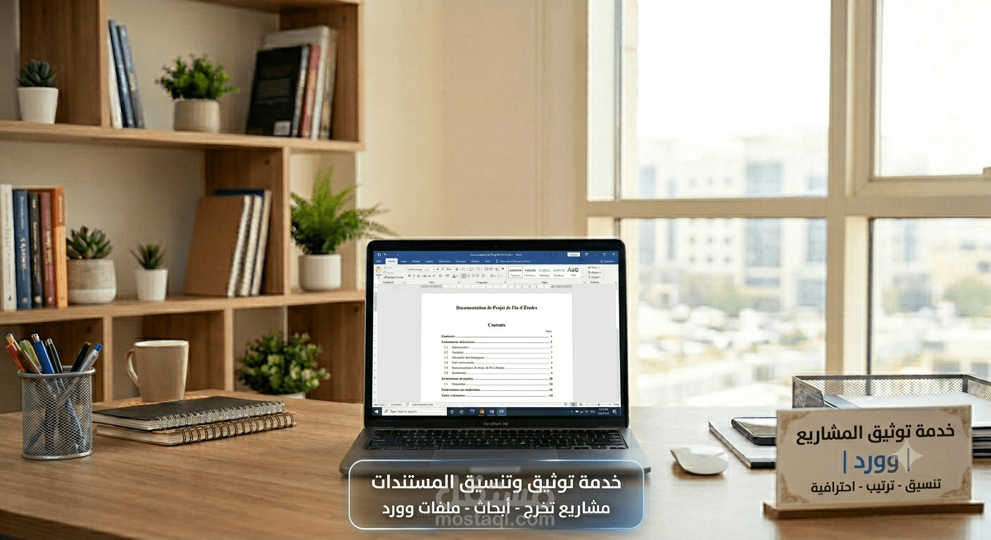 إعداد وتنسيق Documentation لمشاريع التخرج والملفات الاحترافية على Word
