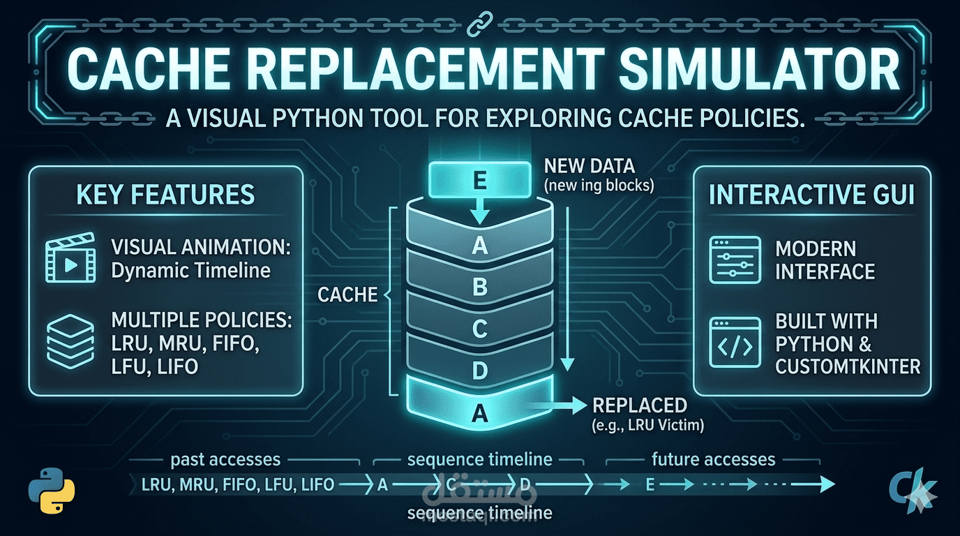 Cache Replacement Simulator — Visual Systems Tool