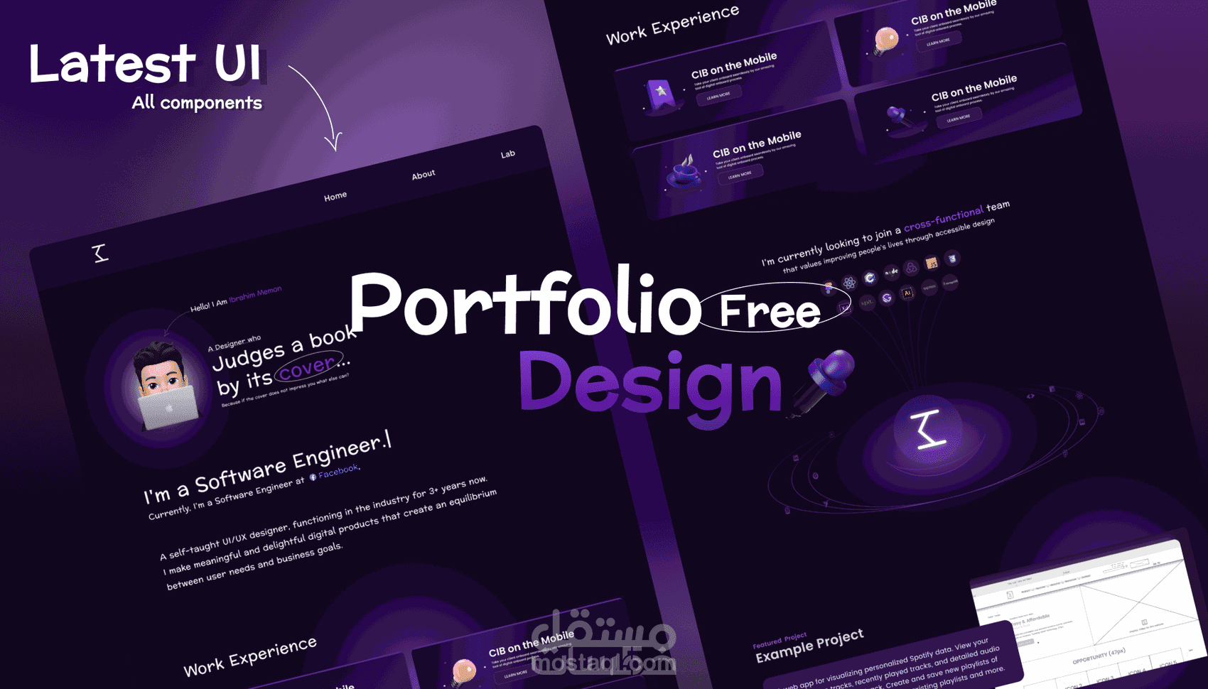 تصميم Portfolio احترافي يعرض مهاراتك ويعزز فرصك المهنية