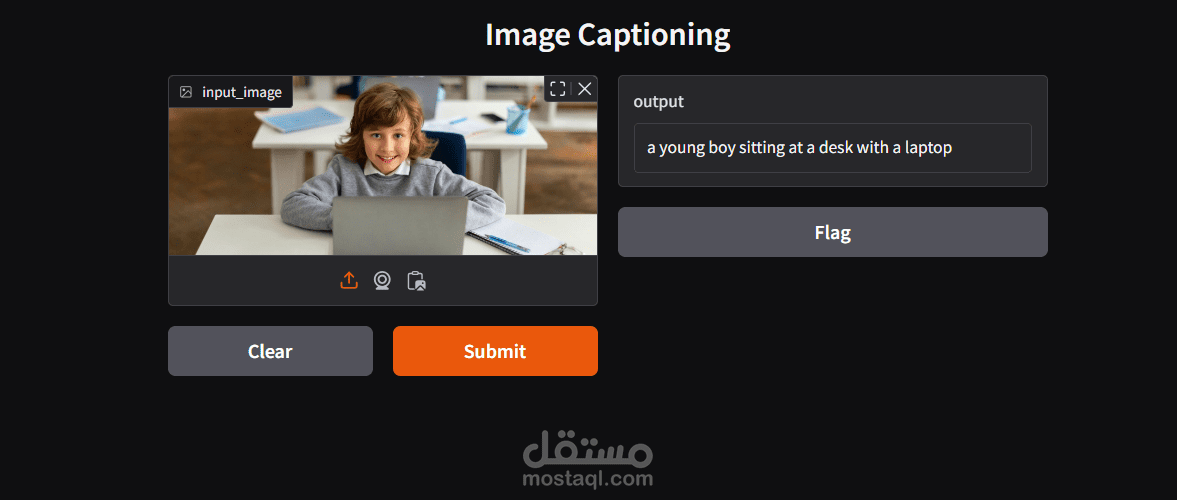 تطبيق توليد وصف للصور