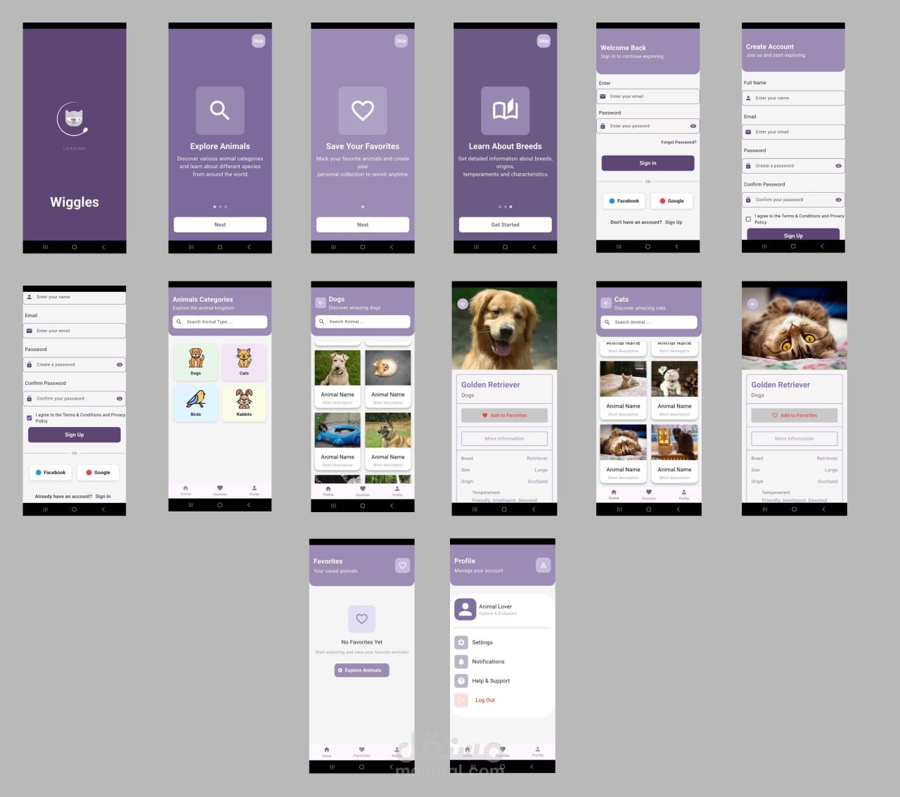 تطبيق Wiggles لاكتشاف الحيوانات والتعرّف على سلالاتها مع إمكانية حفظ المفضلة