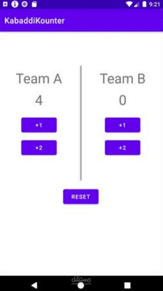 Kabaddi Counter App